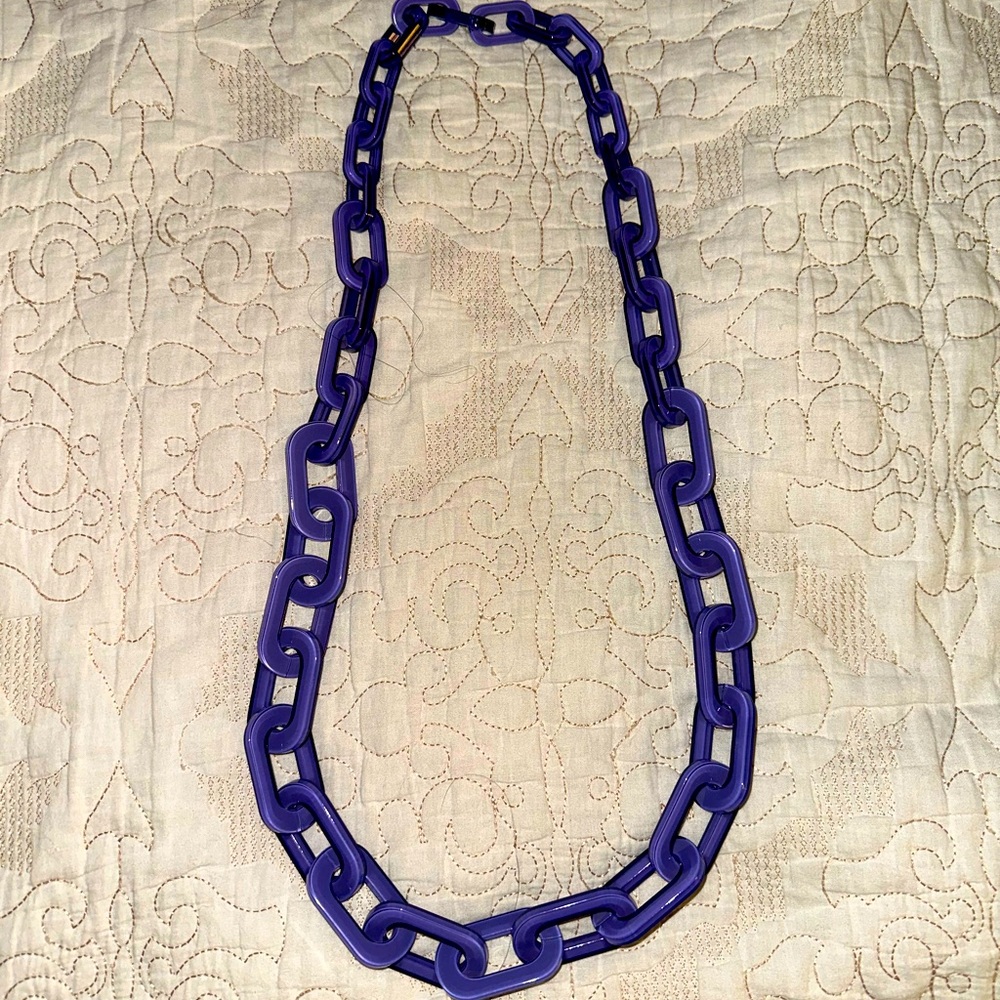Purple Chunky Acetate Chain